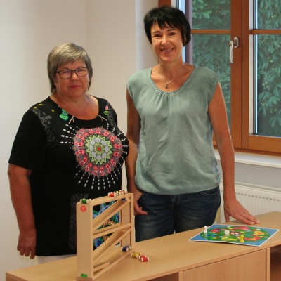 Vizebürgermeisterin Ilse Mock und Gruppenleiterin Verena Seidler.