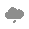 Tagsymbol, Symbolcode "j", Dichte Wolken, etwas Regen